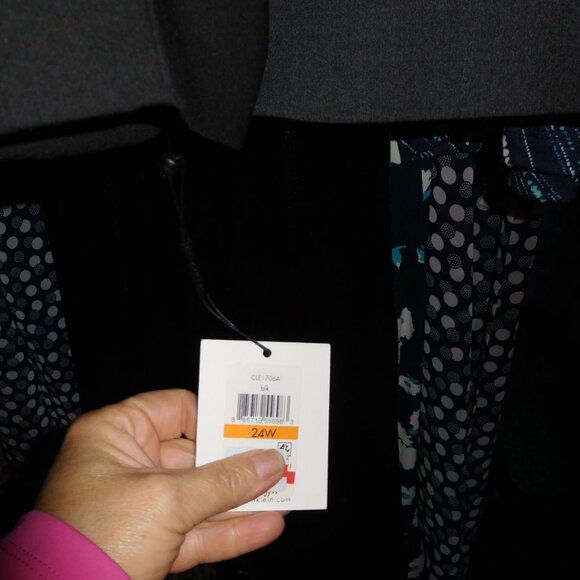 NWT CALVIN KLEIN BLACK SUIT JACKET BLAZER 24W WOMENS - Picture 5 of 7